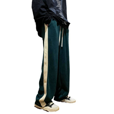 Pantalones de Pana Negros con Costuras Estilo Americano - Image 2