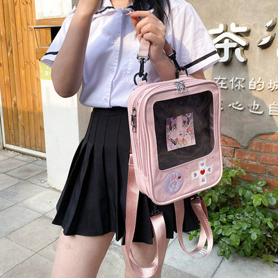 Mochila Transparente Harajuku 3 en 1 - Bolso Bandolera Versátil - Image 5