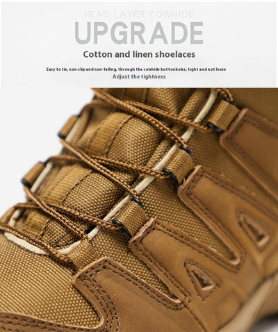 Botas Tácticas Militares para Hombre - Bota de Combate Media Desierto - Image 20