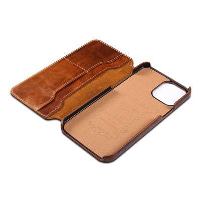 Funda Flip de Cuero Genuino con Ranuras para Tarjetas - Image 9