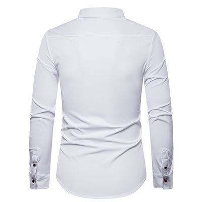 Camisa Vaquera Bordada de Manga Larga para Hombre - Estilo Western - Image 6