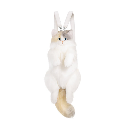 Mochila Peluche Gato con Tres Flores - Juguete Suave de Simulación - Image 6
