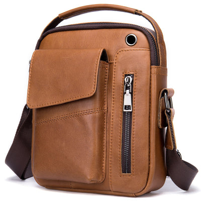 Bolso Crossbody de Cuero Minimalista para Hombre - Image 11