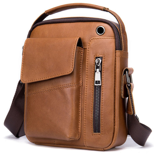 Bolso Crossbody de Cuero Minimalista para Hombre - Image 11