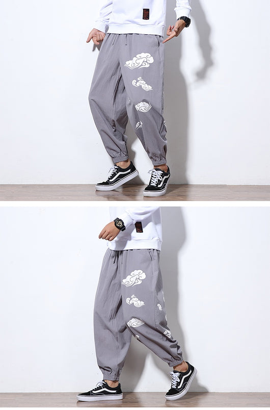 Pantalones Sueltos Casuales Xiangyun - Comodidad Asiática para Hombre - Image 12