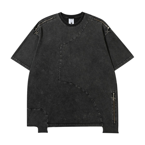 Camiseta Vintage Lavada Hombre - Estilo Urbano Personalidad Única