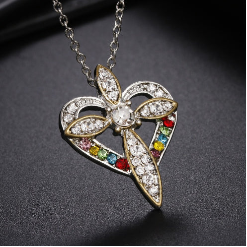 Colgante Cruz y Corazón de Amor y Fe - Image 18