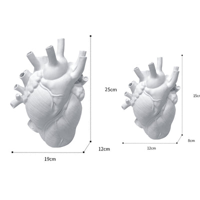Florero Decorativo en Forma de Corazón, Estilo Nórdico, Escultura de Cerámica para el Hogar - Image 3