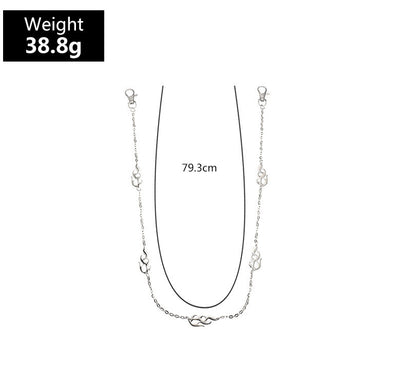 Cadena Corporal Multicapa de Resina con Setas del Amor para Mujer - Image 10