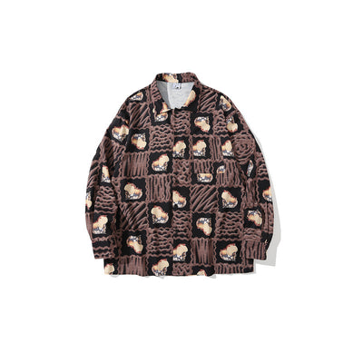 Camisa Retro Tie-dye Manga Larga para Hombre Tide Brand - Diseño Artístico - Image 10