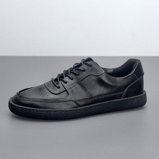 Tenis de Cuero Transpirables Vintage Hombre - Zapatos Casuales Bajos - Image 13