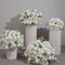 Bola Floral de Hortensias y Rosas para Decoración de Mesas de Boda