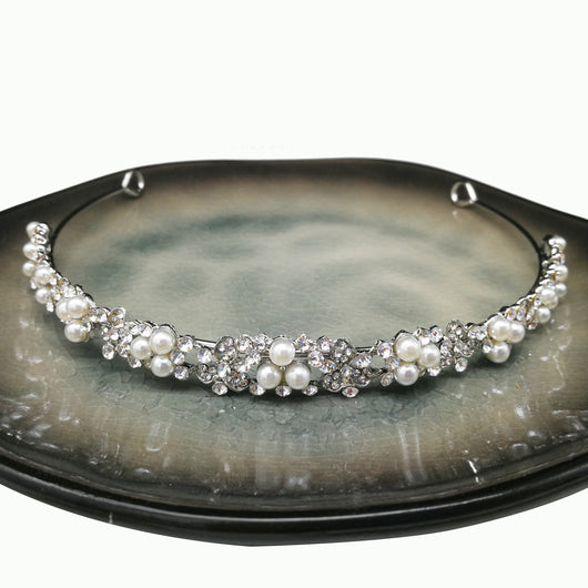 Diadema de Novia con Cristales Ojo de Caballo - Joyería Nupcial Europea y Americana - Image 15