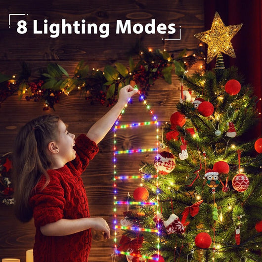 Cadena de Luces LED Navideñas con Papá Noel Escalador - Image 15