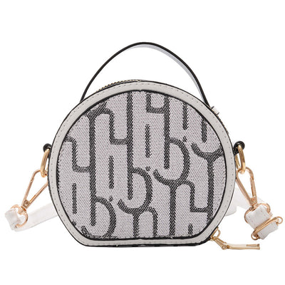 Bolso Redondo Pequeño con Letras - Image 2