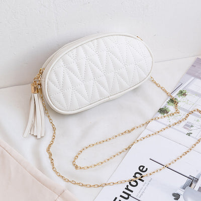 Bolso Bandolera Rombo con Cadena y Borlas - Image 13
