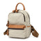 Mochila Canvas Impermeable de Color Liso para Mujer