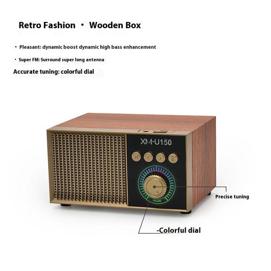 Parlante Bluetooth Retro Portátil con Subwoofer - Image 9