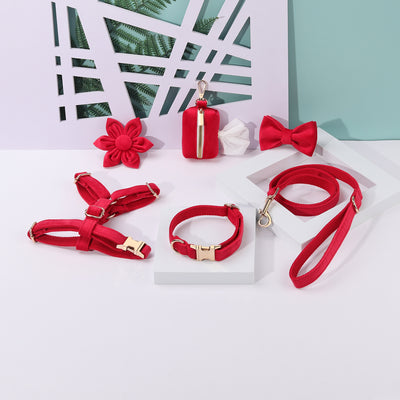 Conjunto de Collar y Correa de Terciopelo Suave para Mascotas - Image 6