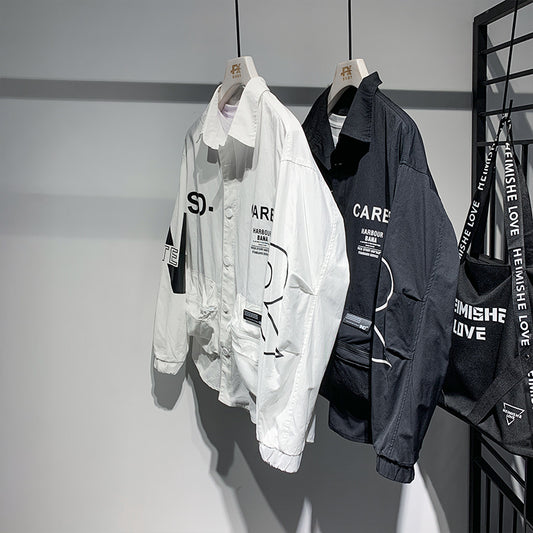 Chaqueta Casual para Hombre Estilo Coreano con Protección Solar y Detalles en Contraste - Image 2