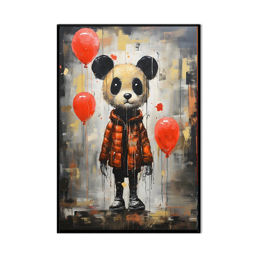 Cuadro Panda Graffiti Arte Óleo Pintado a Mano para Habitación Infantil - Image 5