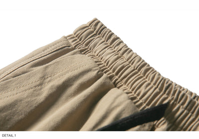 Pantalones Casuales Holgados con Detalles de Patchwork para Hombre - Image 19