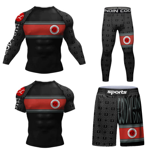Conjunto Deportivo Hombre 4 Piezas con Impresión Digital, Secado Rápido y Stretch - Image 6