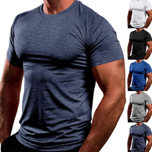 Playera Deportiva Casual de Manga Corta para Hombre