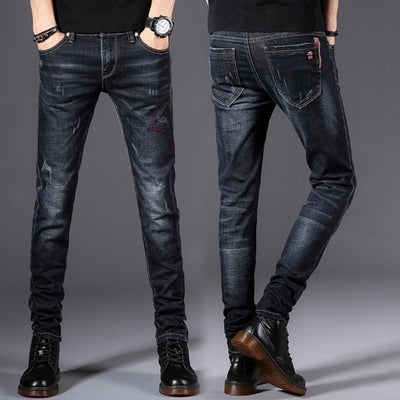 Pantalón Jeans Slim Fit Plus Terciopelo Grueso Stretch Ejecutivo - Image 20