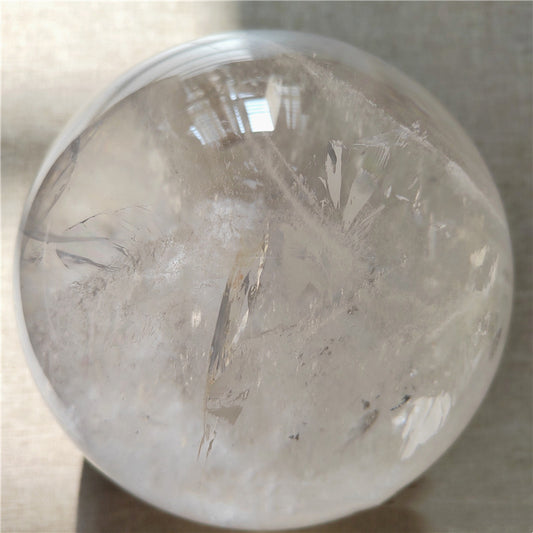 Esfera de Cristal Blanco Natural para Decoración