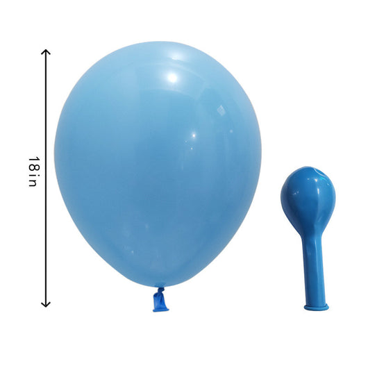 Globo Macaron Azul Metálico con Acabado Plateado - Image 12