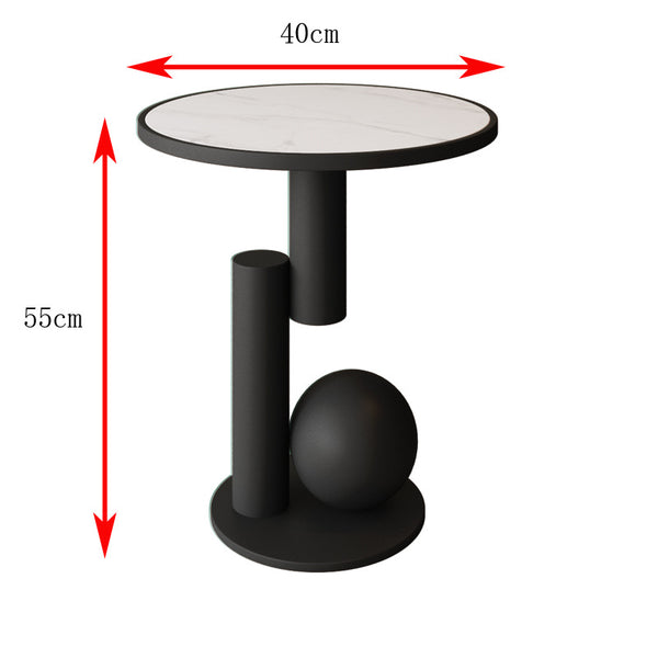 Mesa de Noche Minimalista de Hierro para Dormitorio - Image 3