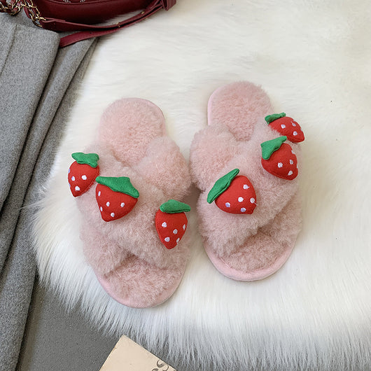 Pantuflas de Invierno para Mujer con Peluche de Cordero y Suela Antideslizante - Image 13