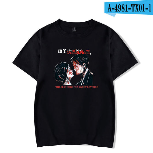 Playera Suelta My Chemical Romance para Hombre de Manga Corta - Image 14