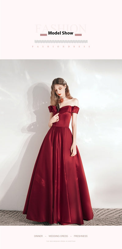 Vestido de Satén Rojo Elegante para Cena y Eventos Formales - Image 10
