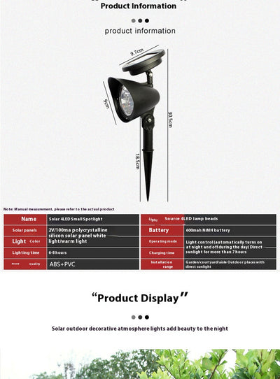 Focos Solares LED para Jardín - Iluminación Exterior Decorativa Impermeable - Image 8