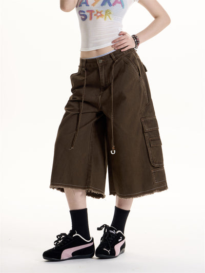 Pantalones Cargo Retro Hot Girl con Múltiples Bolsillos - Image 12
