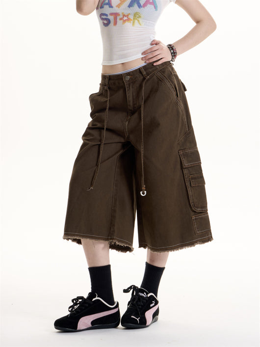 Pantalones Cargo Retro Hot Girl con Múltiples Bolsillos - Image 12