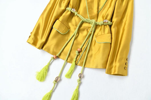 Conjunto Elegante de Abrigo y Pantalón para Mujer - Image 6