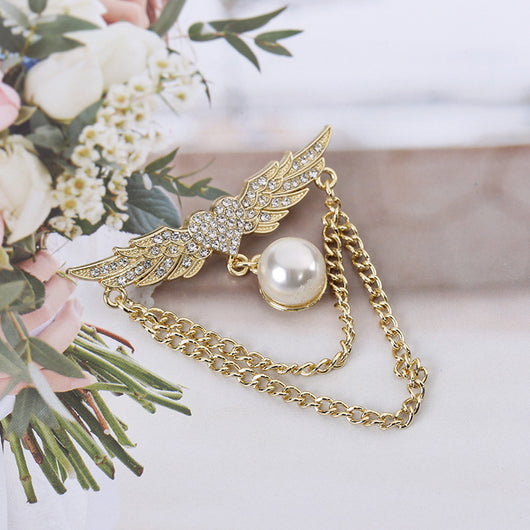 Broche Corazón Diamante Doble Cadena - Diseño Kawaii Japonés - Image 5