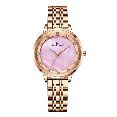Reloj de Mujer Resistente al Agua con Cristal de Cuarzo y Banda de Acero Inoxidable - Image 6