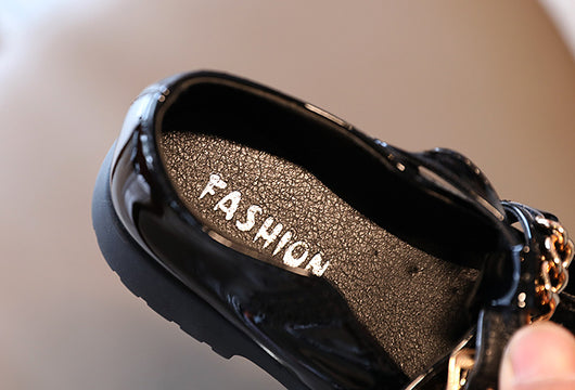 Zapatos Escolares Retro de Cuero con Tacón Grueso para Niños - Image 19