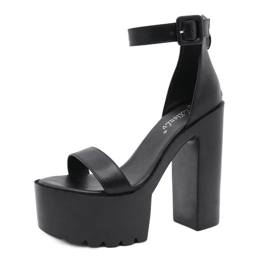 Sandalias de Tacón Alto Grueso Tipo Pez Sexy para Mujer - Calzado de Moda Primavera Verano - Image 7