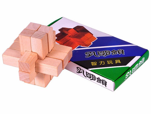 Rompecabezas de Madera Kongming Lock - Juguete Educativo para Adultos - Image 5
