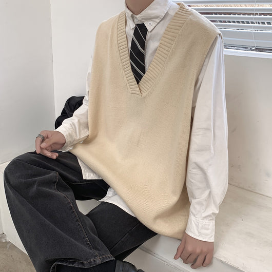 Chaleco de Punto sin Mangas para Hombre - Estilo Otoño