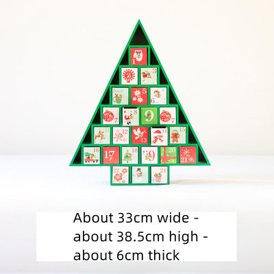 Calendario Navideño de Madera - Decoración Festiva - Image 28