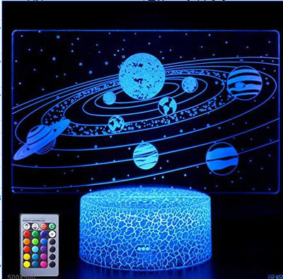 Lámpara LED 3D Táctil de Arte Creativo - Luz Nocturna Multicolor - Image 9