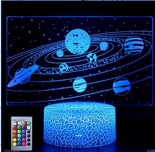 Lámpara LED 3D Táctil de Arte Creativo - Luz Nocturna Multicolor - Image 9