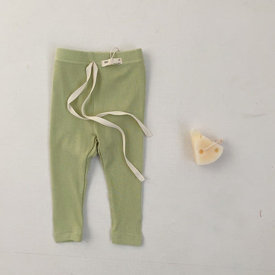 Leggings Elásticos con Cintura Ancha en Colores Pastel - Image 12