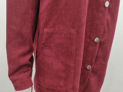 Camisa Jacket Suelta de Solapa en Colores Sólidos - Image 13